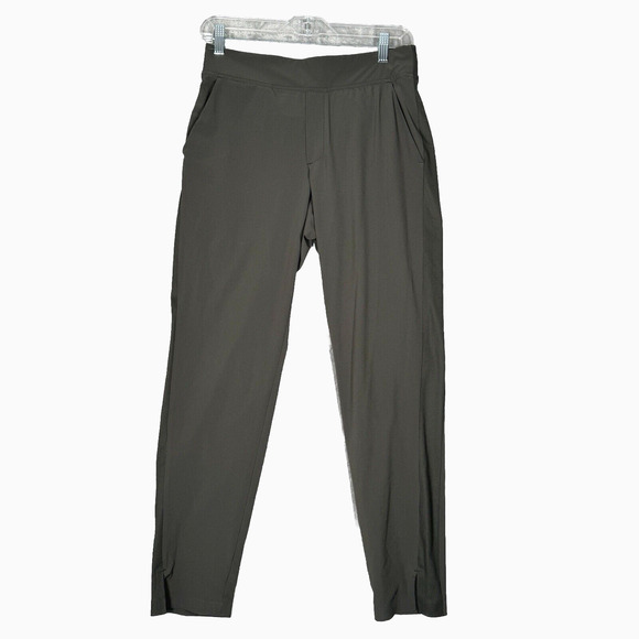 Athleta Pants Women 2 Gray Elation Pant Workout Gym Athleisure‎ Neutral - Picture 1 of 10